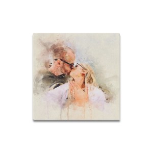 0024 - Watercolor Canvas Portrait 16"x16"